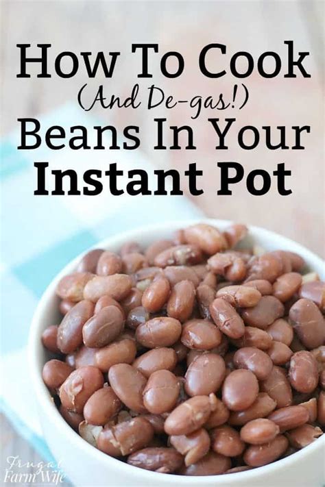 does cooking beans in instant pot reduce gas